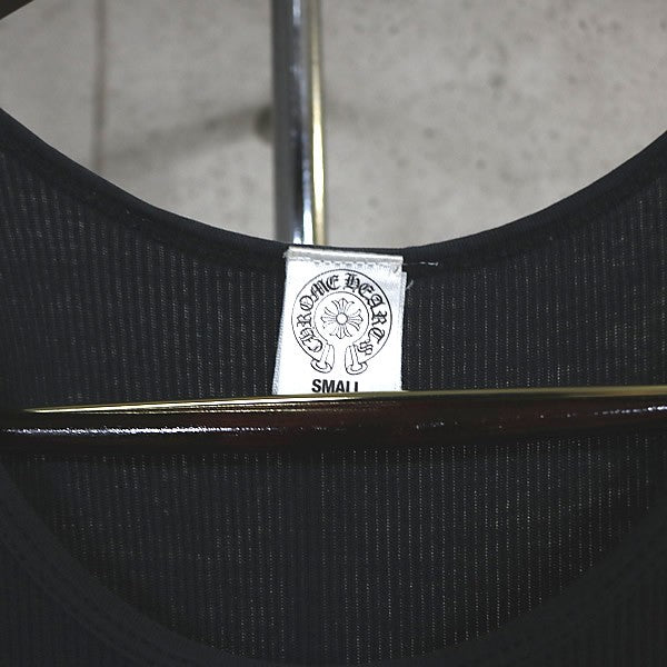 CHROME HEARTS Vintage CH Plus Cotton Tank Top Black Size S