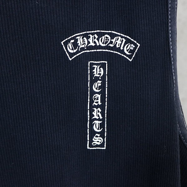 CHROME HEARTS Old Vintage Large Cross T-Bar Top Black Size L