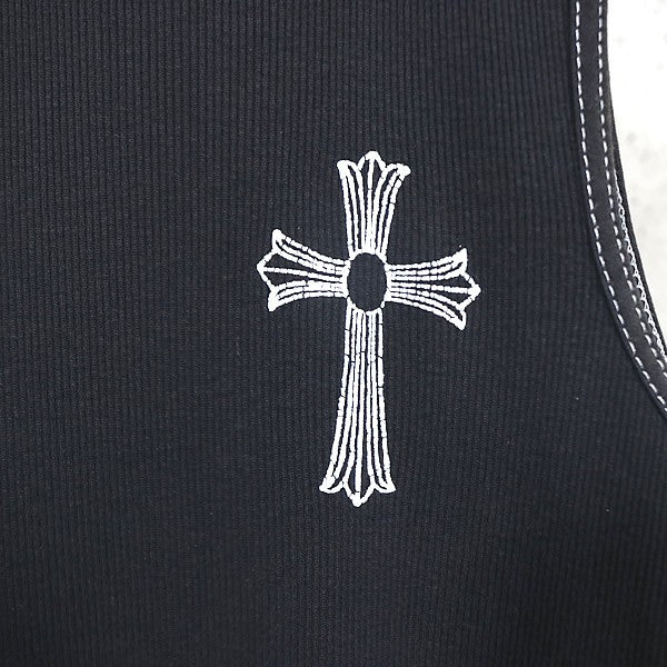 CHROME HEARTS NY Limited Large Cross Tank Top Black Size M