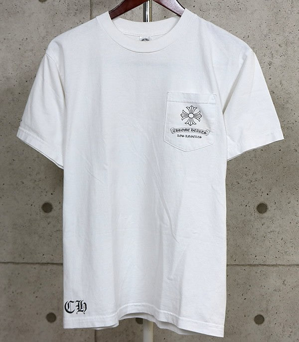 CHROME HEARTS Old Vintage CH Plus LA T-Shirt White Size M