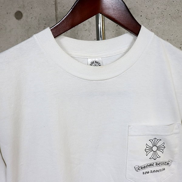 CHROME HEARTS Old Vintage CH Plus LA T-Shirt White Size M
