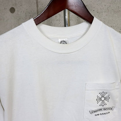 CHROME HEARTS Old Vintage CH Plus LA T-Shirt White Size M