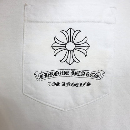 CHROME HEARTS Old Vintage CH Plus LA T-Shirt White Size M