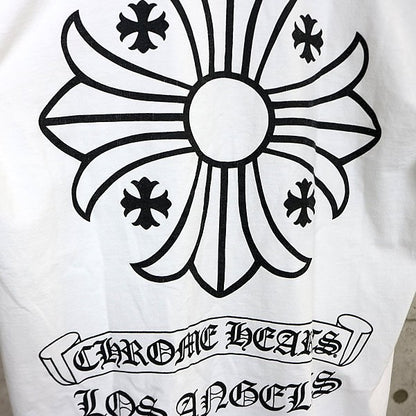 CHROME HEARTS Old Vintage CH Plus LA T-Shirt White Size M