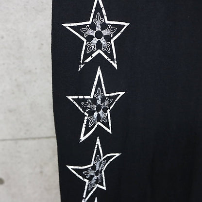 CHROME HEARTS Old Vintage T-Bar Star T-Shirt Black Size S