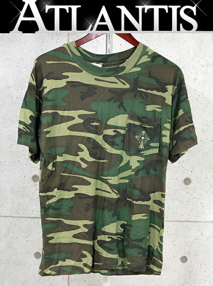 CHROME HEARTS Old CH Cross Pocket Camo T-Shirt Size M