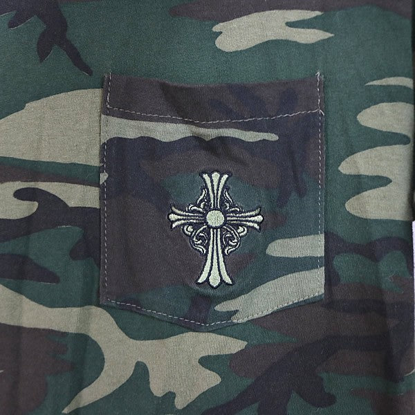 CHROME HEARTS Old CH Cross Pocket Camo T-Shirt Size M