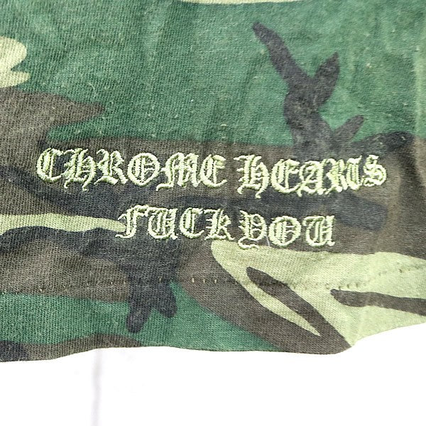 CHROME HEARTS Old CH Cross Pocket Camo T-Shirt Size M