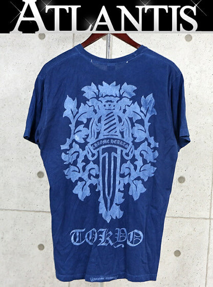 CHROME HEARTS Old Tokyo Vine Dagger Navy T-Shirt Size L