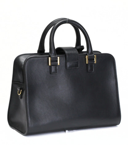 SAINT LAURENT PARIS Baby Cabas Calf Bag Black Size ONE SIZE