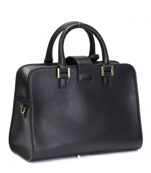 SAINT LAURENT PARIS Baby Cabas Calf Bag Black Size ONE SIZE
