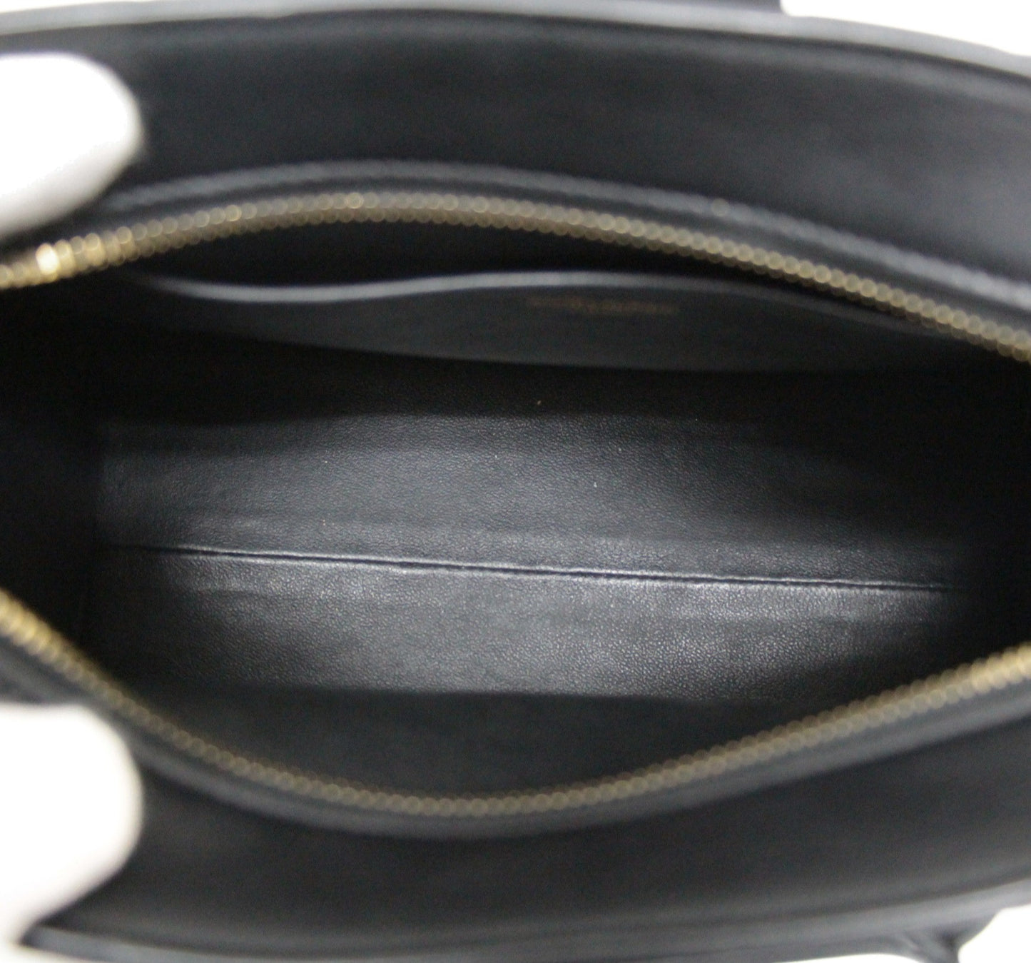 SAINT LAURENT PARIS Baby Cabas Calf Bag Black Size ONE SIZE