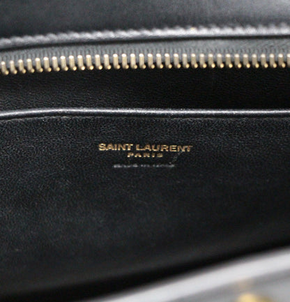SAINT LAURENT PARIS Baby Cabas Calf Bag Black Size ONE SIZE