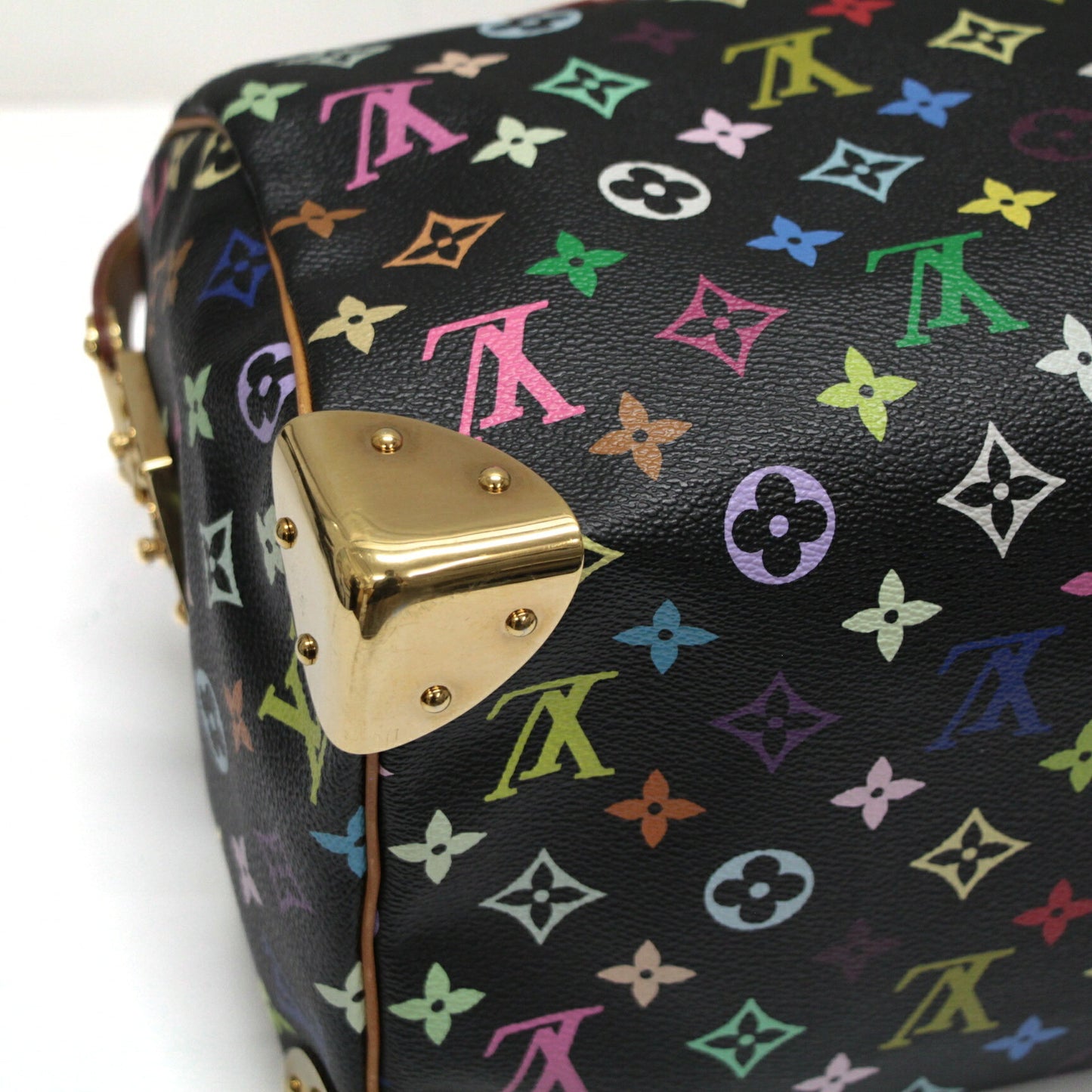 Louis Vuitton Speedy 30 Monogram Handbag Black Size ONE SIZE
