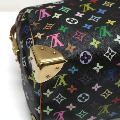 Louis Vuitton Speedy 30 Monogram Handbag Black Size ONE SIZE