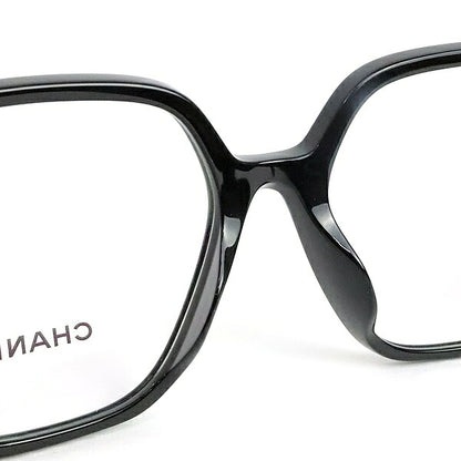 CHANEL CC Mark Heart Square Eyewear Black Gold Size ONE SIZE