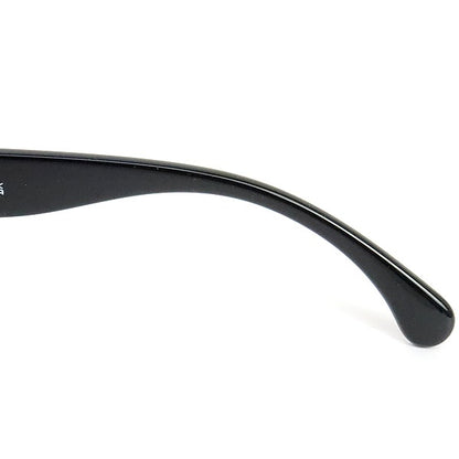 CHANEL Clear Coco Mark Sunglasses Black Plastic Size 53