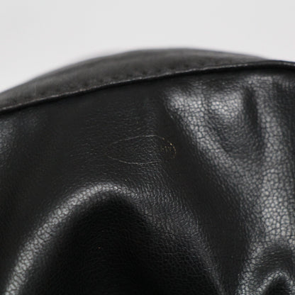CHANEL Triple Coco Drawstring Lambskin Black Shoulder Bag Size ONE SIZE