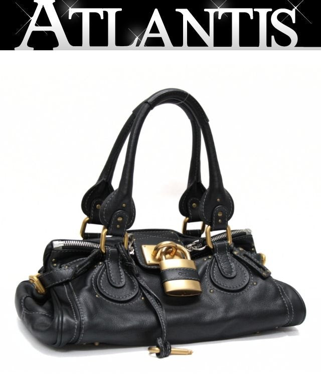 Chloe Paddington Leather Handbag Black Size ONE SIZE