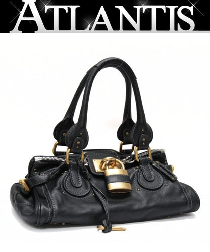 Chloe Paddington Leather Handbag Black Size ONE SIZE