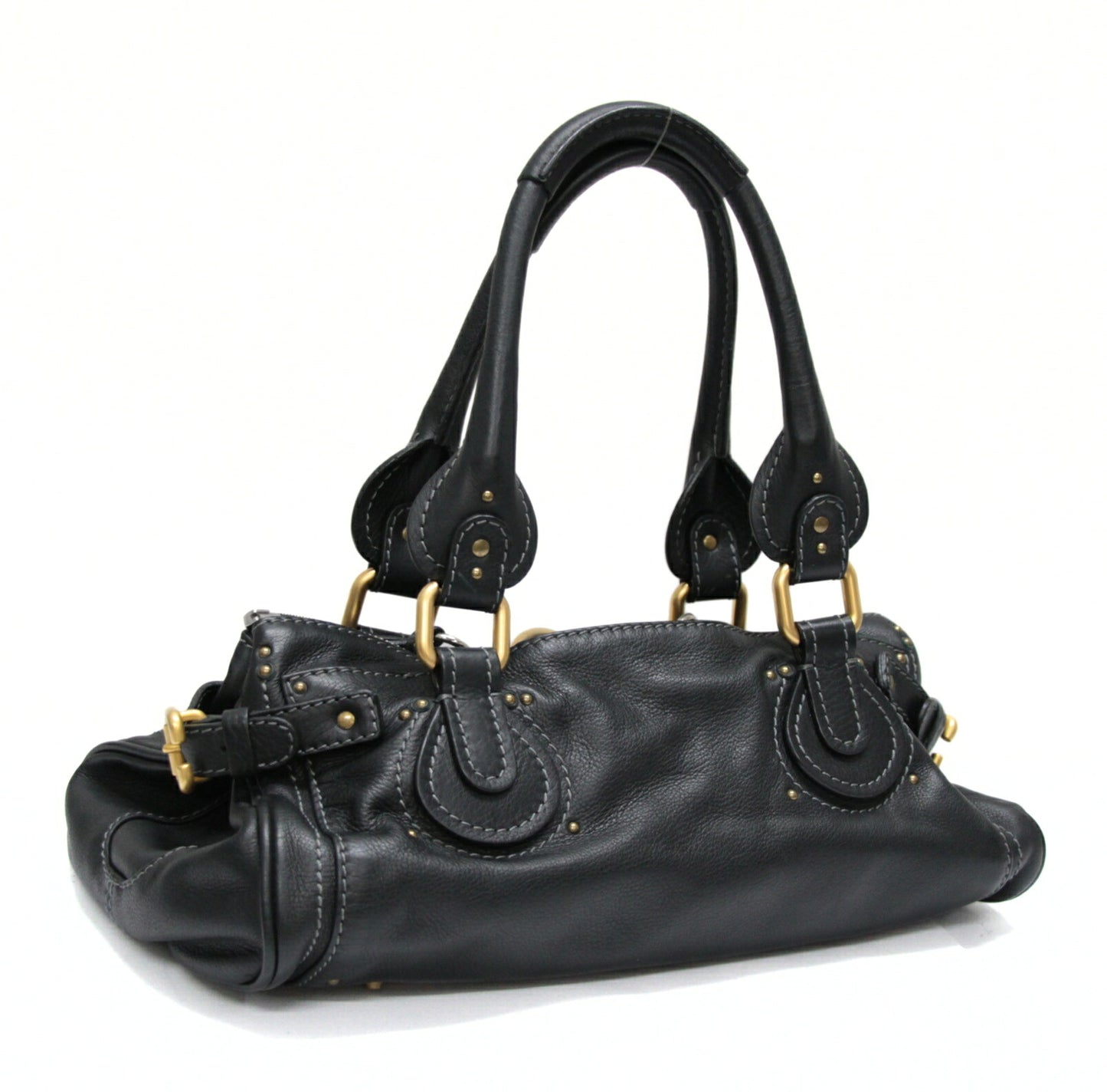 Chloe Paddington Leather Handbag Black Size ONE SIZE