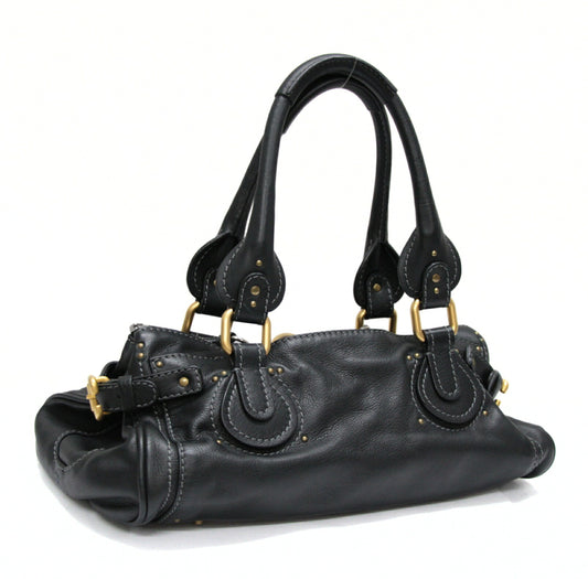 Chloe Paddington Leather Handbag Black Size ONE SIZE