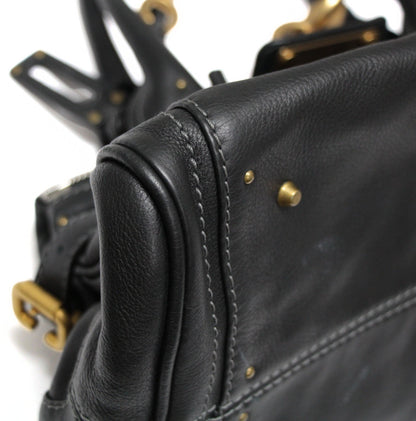 Chloe Paddington Leather Handbag Black Size ONE SIZE