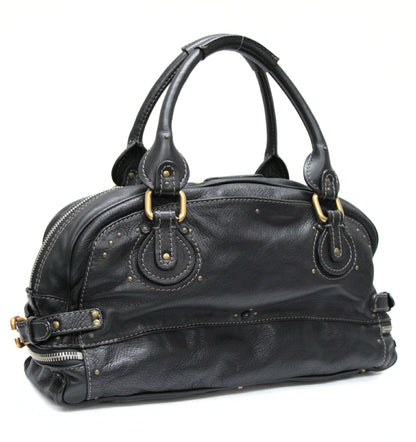 Chloe Paddington Large Leather Handbag Black Size ONE SIZE
