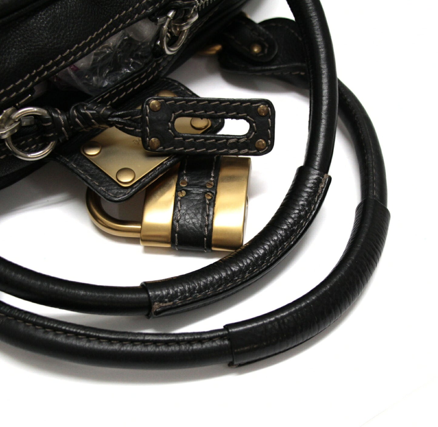 Chloe Paddington Large Leather Handbag Black Size ONE SIZE