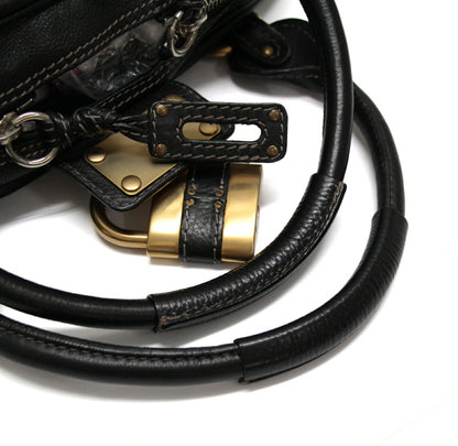 Chloe Paddington Large Leather Handbag Black Size ONE SIZE