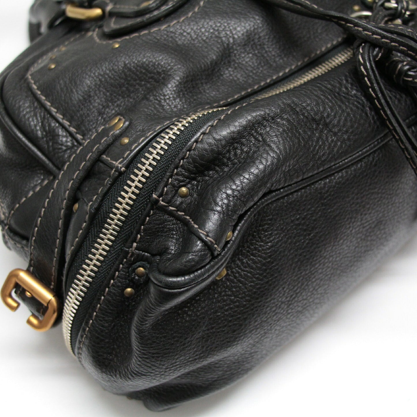 Chloe Paddington Large Leather Handbag Black Size ONE SIZE