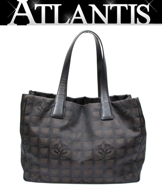CHANEL New Travel Line MM Nylon Bag Black Size ONE SIZE