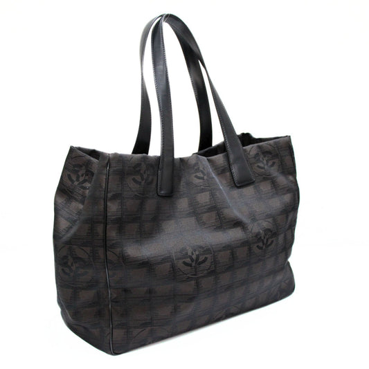 CHANEL New Travel Line MM Nylon Bag Black Size ONE SIZE