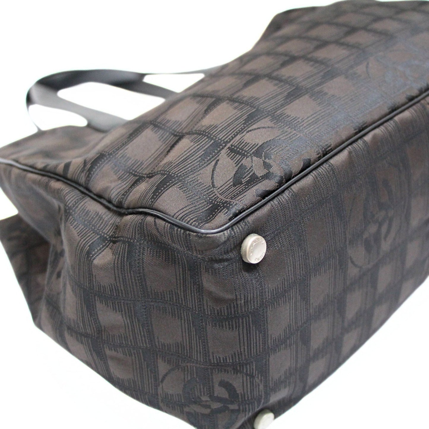 CHANEL New Travel Line MM Nylon Bag Black Size ONE SIZE