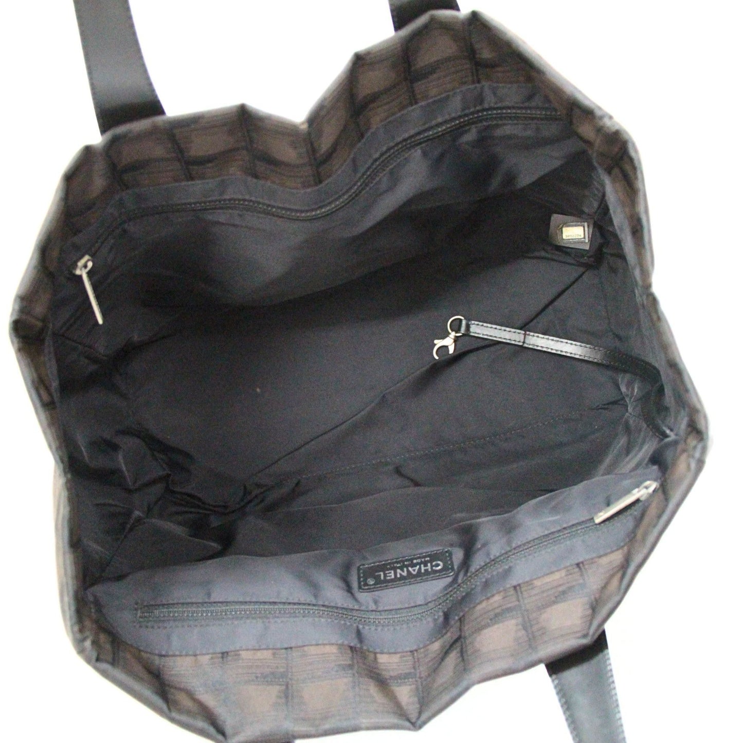 CHANEL New Travel Line MM Nylon Bag Black Size ONE SIZE