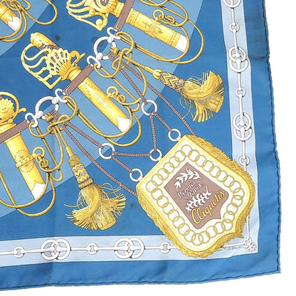 HERMES Carre 45 Cliqueti Sword Silk Scarf Size ONE SIZE