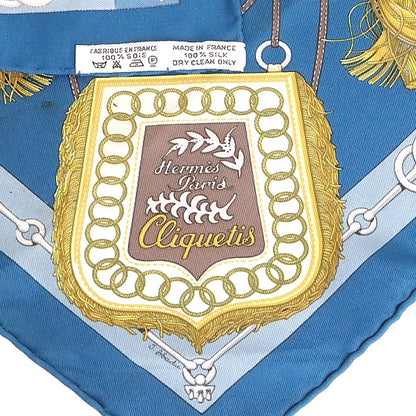 HERMES Carre 45 Cliqueti Sword Silk Scarf Size ONE SIZE