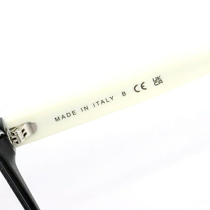 CHANEL Coco Mark Bicolor Sunglasses Black White Size 53
