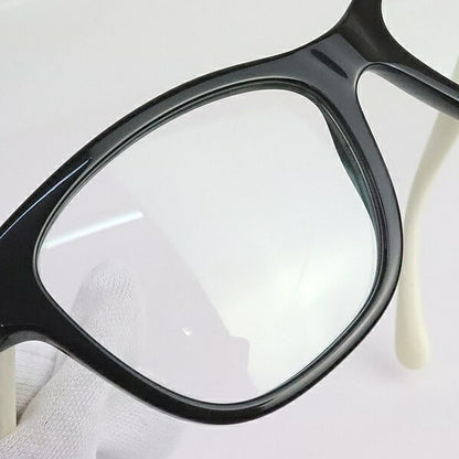 CHANEL Coco Mark Bicolor Sunglasses Black White Size 53