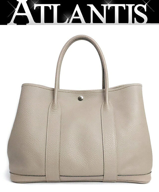 HERMES Garden Party PM Negonda Tote HW Gray Size ONE SIZE
