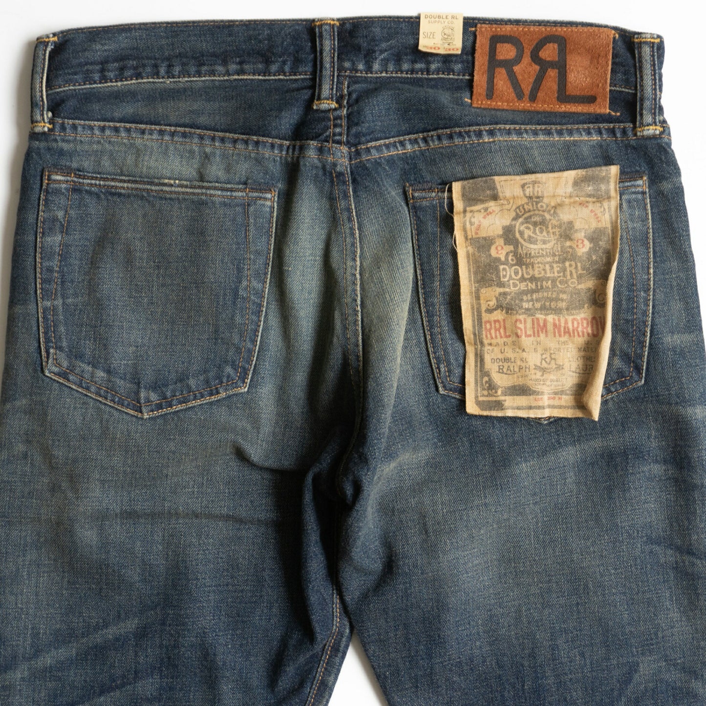 RRL Slim Narrow Vintage Jeans USA Size 30×30