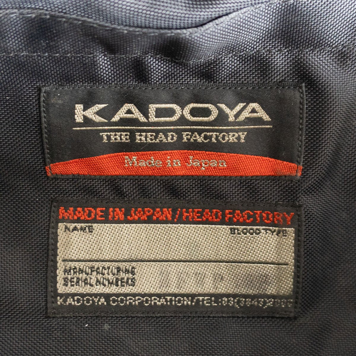 KADOYA HEAD FACTORY Leather waist bag Black