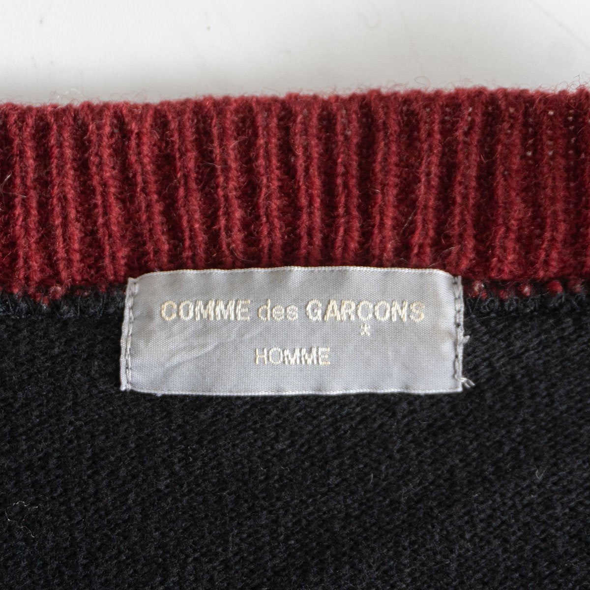 COMME des GARCONS HOMME 90s Cotton Wool Knit Cardigan Size M