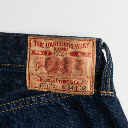 FREEWHEELERS THE VANISHING WEST 601XX 14oz Denim Size 34×32