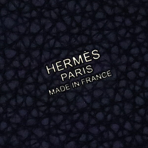 HERMES Picotin Lock MM Taurillon Handbag Black Size ONE SIZE
