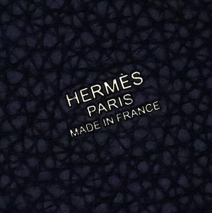 HERMES Picotin Lock MM Taurillon Handbag Black Size ONE SIZE