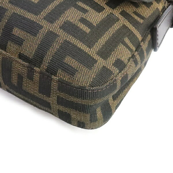 FENDI Mamma Baguette Zucca Canvas Shoulder Bag Size ONE SIZE