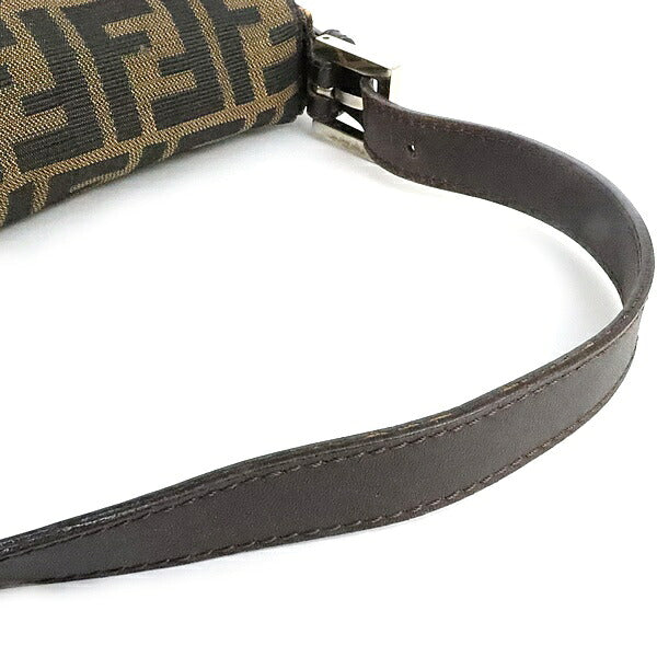 FENDI Mamma Baguette Zucca Canvas Shoulder Bag Size ONE SIZE