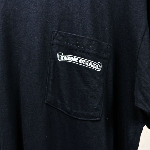 CHROME HEARTS Old English Arch Logo T-Shirt Black Size L