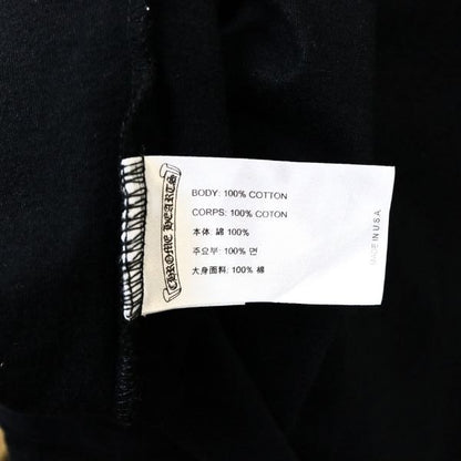 CHROME HEARTS Old English Arch Logo T-Shirt Black Size L